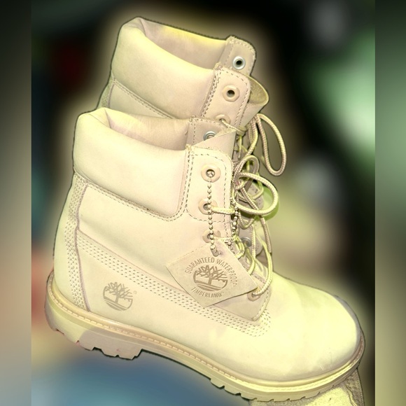 Timberland Shoes - Womens Timberland® Premium 6-Inch Double Tongue Waterproof Boot - Light beige